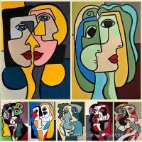 ราคา PA4Q บทคัดย่อ Picasso Art โปสเตอร์คลาสสิกและภาพพิมพ์ Vintage Room Decor ภาพวาดผ้าใบ Wall Art สําหรับตกแต่งบ้าน Cuadros (42630587140)