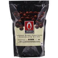 ราคา ทิวลิปดาร์กช็อกโกแลตคอมพาวด์ชนิดเหรียญ 1กก. Tulip Intense Dark Compound Chocolate Coins 1kg [8859613400026 ] (48460318555)