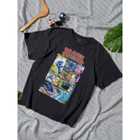 ราคา เสื้อยืด Black Panther Marvel สีดำ ลายปก Comic สกรีนคมสีสด สภาพใหม่ ปั้มคอลิขสิทธิ์แท้ Size XL (56462984724)