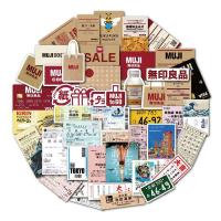 ราคา Ins Style 4 Sizes Muji Japanese Travel Ticket Stickers Notebook Decorative Handbook Waterproof (14113918765)
