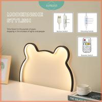 ราคา Creative LED Bear Night light รูปเมฆ INS Nordic ห้องเด็กโคมไฟติดผนัง USB ปลั๊กข้างเตียง (25137217561)