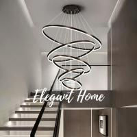 ราคา 【Elegant Home】โคมไฟระย้า LED โคมไฟบันได โคมไฟตกแต่ง โคมไฟเพดาน โคมไฟโมเดิร์นหรู ดีไซน์ทันสมัย สำหรับบ้านและโรงแรม (41422549120)