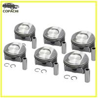ราคา 6pcs Pistons&Rings Set For 2011-2015 Mercedes-Benz C300 C350 E350 ML300 R350 S350 CLS300 CLS350 GLE (48654159070)