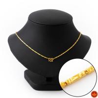 ราคา LSW สร้อยคอทองคำแท้ 2 สลึง (7.58 กรัม) ลายปล้องเหลี่ยมตัดลาย ND-43 (5473425388)