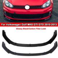 ราคา 3pcs/set Car Front Bumper Lip Spoiler For Volkswagen Golf MK6 GTI GTD 2010-2013 Lower Bumper Chin S (48656885910)