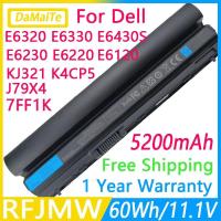 ราคา RFJMW 7FF1K แบตเตอรี่แล็ปท็อปสำหรับ DELL Latitude E6320 E6330 E6220 E6230 J79X4 E6430S FRR0G FRROG KJ321 K4CP5 RFJMW (27453290100)