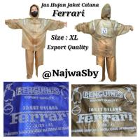 ราคา ( กางเกงเสื้อแจ็คเก็ตของ Ferrari Penguin) FERRARI Penguins Jacket Pants เสื้อกันฝน | ชุดเสื้อแจ็คเก็ตและกางเกงเสื้อกันฝนของ FERRARI Penguin (56156553739)