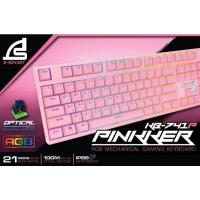 ราคา Signo KB-741P PINKKER Gaming Keyboard Mechanical RGB (Blue SW) สีชมพู (52562092753)