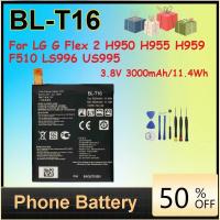 ราคา 2 pcs 3.8V 3000mAh/11.4Wh BL-T16 แบตเตอรี่ Li-Ion สําหรับ LG G Flex 2 H950 H955 H959 F510 LS996 US995 แบตเตอรี่โทรศัพท์มือถือ + เครื่องมือ (47012394271)