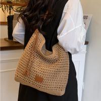 ราคา ด้ายฝ้ายทอ Tote Bag ผู้หญิงขนาดใหญ่-ความจุกระเป๋าสะพาย Cross-Body Bag Cross-Body Bag (57362076079)
