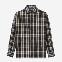 ราคา KEMEJA Tenue de Attire Flannel Shirt - College Days II Long Sleeve Flannel - Black Khaki (40555714491)