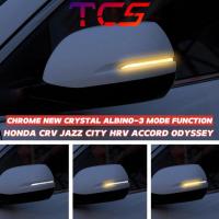 ราคา TCS HONDA CRV JAZZ CITY HRV ACCORD ODYSSEY รถด้านข้างกระจก LED โคมไฟ DRL อุปกรณ์เสริมไฟ (48705754819)