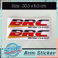 ราคา สติ๊กเกอร์ BRC Racing Clutch สติ๊กเกอร์แต่งรถ 1 คู่ สะท้อนแสง ขนาด 30.3 x 6.5 cm. (4399053692)