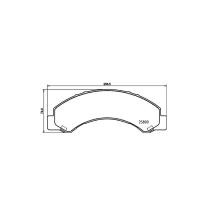 ราคา ผ้าดิสเบรคหน้า ISUZU ELF NLR NMR NPR NKR NQR (44102867607)