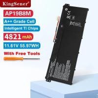 ราคา KingSener AP19B8M แบตเตอรี่แล็ปท็อปสําหรับ Acer Swift 3 SF314-59 series Acer TravelMate P4 TMP414-51 Series KT0030G024 11.61V 4821mAh (46762173776)