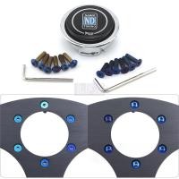ราคา Nd Nardi ปุ่มแตรพวงมาลัย ไทเทเนียม สีฟ้า สําหรับ Momo Nardi NRG Works Bell Bosskit 6 ชิ้น (54662545294)