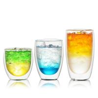 ราคา Double Denmark Bodum Wall Wne Glass tal Cup Bar Cafe Tea Coffee Ice Cream Dessert Mlk Tumbler Cold (28053844726)