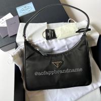 ราคา ของแท้ New Prada Nylon Re edition hobo ปี2022 หูหนัง (21960344487)