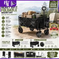 ราคา FunTech Camping Trolley Wagon รถเข็นพับได้ Camping Wagon Table Set รถเข็นกลางแจ้งพับ (53913476788)