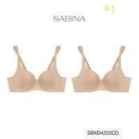 ราคา Sabina ซาบีน่า เสื้อชั้นใน (Set 2 ชิ้น) (มีโครง) Seamless Fit รุ่น Perfect Bra รหัส SBXD4203CD สีเนื้อเข้ม (22735674257)