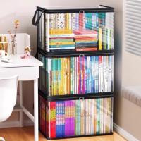 ราคา ถุงเก็บหนังสือโปร่งใส กล่องหนังสือพับได้ ห้องเรียนนักเรียน กันฝุ่น สิ่งประดิษฐ์สำหรับหนังสือเก่า (56663556403)