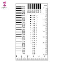 ราคา [ZTO-t] เกจวัดตรา การ์ดคราบ เกจวัดจุด เกจวัดลวด ไม้บรรทัดฟิล์ม ไม้บรรทัดตัดคราบ (48560702473)