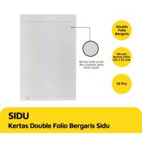 ราคา กระดาษ FOLIO DOUBLE Striped สีขาว 10 แผ่น (46911229680)