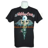 ราคา เสื้อวง Motley Crue ไซส์ยุโรป มอตลีย์ครู PTA918 งานวงดังๆ วินเทจ Rockyeah (16003432989)