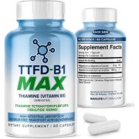 ราคา MaxLife s TTFD Tinamine B1 – 60 แคปซูล B1 Thiamine สําหรับพอร์ต ฟังก์ชั่นประสาท TTFDB1 Max Formula with Magnesium Made in USA (46360896389)