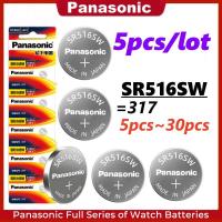 ราคา 5-30PCS Panasonic SR516SW 317 นาฬิกาแบตเตอรี่ปุ่มสําหรับ Tissot CK นาฬิกาควอตซ์ Silver oxide SR516 SW (55812817109)