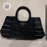 ราคา กระเป๋าถือ แบรนด์แท้ Savoy มือ2สภาพใหม่ ผ้าเดนิมสีดำเข้ม (ราคา1ใบ) (50900096479)