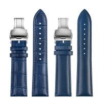 ราคา เหมาะสําหรับ Casio EFR-552D/EFB-670/efv-540 ECB-900 สายนาฬิกาหนังแท้สร้อยข้อมือสีฟ้า (48852713495)