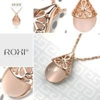 ราคา ROXI สร้อยคอพร้อมจี้ Rose Gold Plated ประดับอัญมณี Opal รูปหยดน้ำ (915505135)