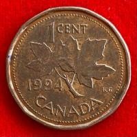 ราคา เหรียญแคนาดา Canada 1 cent ปี 1994 เหรียญต่างประเทศ (24009691825)