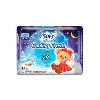 ราคา [สินค้าส่งด่วน] โซฟี คูลลิ่งเฟรชสลิมปีก 29 ซม. 14 ชิ้น SOFY COOLING FRESH SLIM WING 29 CM 14 PCS. (42981841764)
