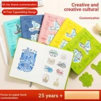 ราคา Cultural Creative Stamp Book Notebook Gift Box High-value Travel Clock-in Collection Book Blank Handbook Seal (54558983445)