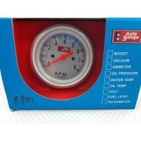 ราคา เกจ gauge วัดRPM หน้าใสพื้นขาว AUTO GAUGE งานไต้หวัน หน้าปัด 2.5" (7188251097)