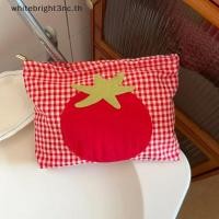 ราคา L&Z 1 ชิ้นแบบพกพามือถือแป้งกระเป๋าน่ารักขนาดใหญ่ความจุ Red Grid Tomato กระเป๋าแต่งหน้า Minimalist อเนกประสงค์เครื่องสําอางค์ (50709749847)