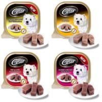 ราคา Cesar ซีซาร์ อาหารสุนัข ถาด 100 กรัม (36316205)