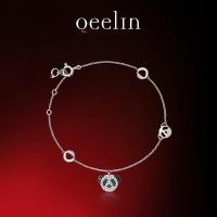 ราคา [คลังสินค้าพร้อม] Qeelin Kirin Bo Bo Series 18K White Gold Black Diamond Panda Bracelet (55411459333)