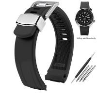 ราคา สายนาฬิกาสําหรับ SEIKO PROSPEX Series SRPE99K1/SRP777J1 SRPC91J1/25J1 ยางฟลูออรีนโค้งสายรัดกันน้ําสายรัดข้อมือผู้ชาย 22 มม. (41482047507)