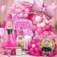 ราคา ร้อนสีชมพูตุ๊กตาบาร์บี้เจ้าหญิงบอลลูนพวงมาลัยโค้งชุดสาวงานเลี้ยงวันเกิดเพศเปิดเผยอาบน้ําเด็ก (45508806414)