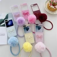 ราคา Simple เกาหลี 3D Bow สีทึบกรณี Hairball หนังสําหรับ Samsung Galaxy ZFlip7 ZFlip 6 ZFlip 5 ZFlip 4 ZFlip 3 ปกหลัง (26969675709)