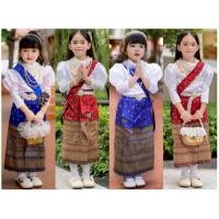 ราคา ชุดไทยเด็ก ชุดไทยประยุกต์​ร.5 ผ้าถุงใส่ลอยกระทง(ไม่รวมเครื่องประดับ) (42960466885)