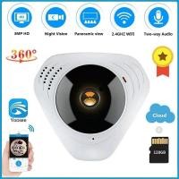 ราคา YOOSEE 3MP Panoramic Wifi 360° 3D VR Security IP Fisheye Night Vision CCTV Surveillance (1915918144)