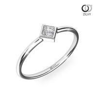 ราคา Zilvy Minimal Ring - แหวนหญิงเพชรน้ำร้อย 0.03 กะรัต (GR810) (5463022336)