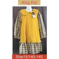 ราคา King Kid ชุดเดรส คุณภาพดี ผ้าเนื้อดี ตัดเย็บปราณีต ของใหม่ป้ายห้อย Size15 น้ำหนัก 25-35 KG (3692301616)