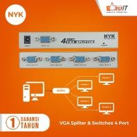 ราคา VGA Splitter 1-4 Port 150Mhz NYK คุณภาพสูง (48510829052)