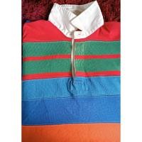 ราคา Polo by Ralph Lauren Long Sleeve Rugby ShirtSize: L RN 41381 Multicolor Made in U.S.A. (44408826065)