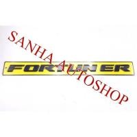 ราคา โลโก้ติดฝากระโปรงหน้าสีดำด้าน Toyota Fortuner ตัวอักษรสูง 3 เซนต (11649156065)